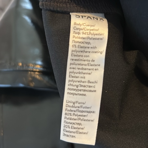 Spanks Pleather Leggings - Picture 8 of 8